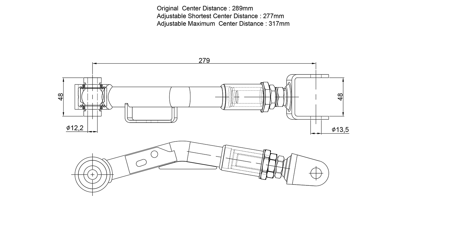 Rear Trailing Arm Adjustable Subaru, Toyota, 86, Brz, FR-S, ZC6, ZN6, FT86/FRS ZN6/ZC6
