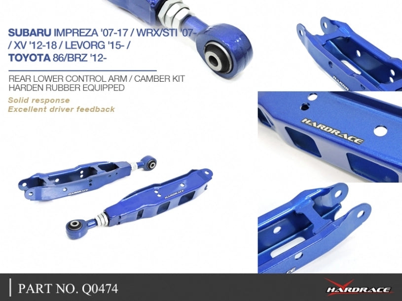 Rear Lower Control Arm Subaru, Toyota 86, Brz, FRS, Impreza, Legacy, Levorg, Outback, XV, VR 09-14, BS14-, 1S