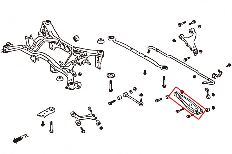 Rear Lower Control Arm/Camber Kit Subaru Toyota 86, BRZ, FRS, Impreza, Lengacy, Levorg, XV, ZC6, ZN6