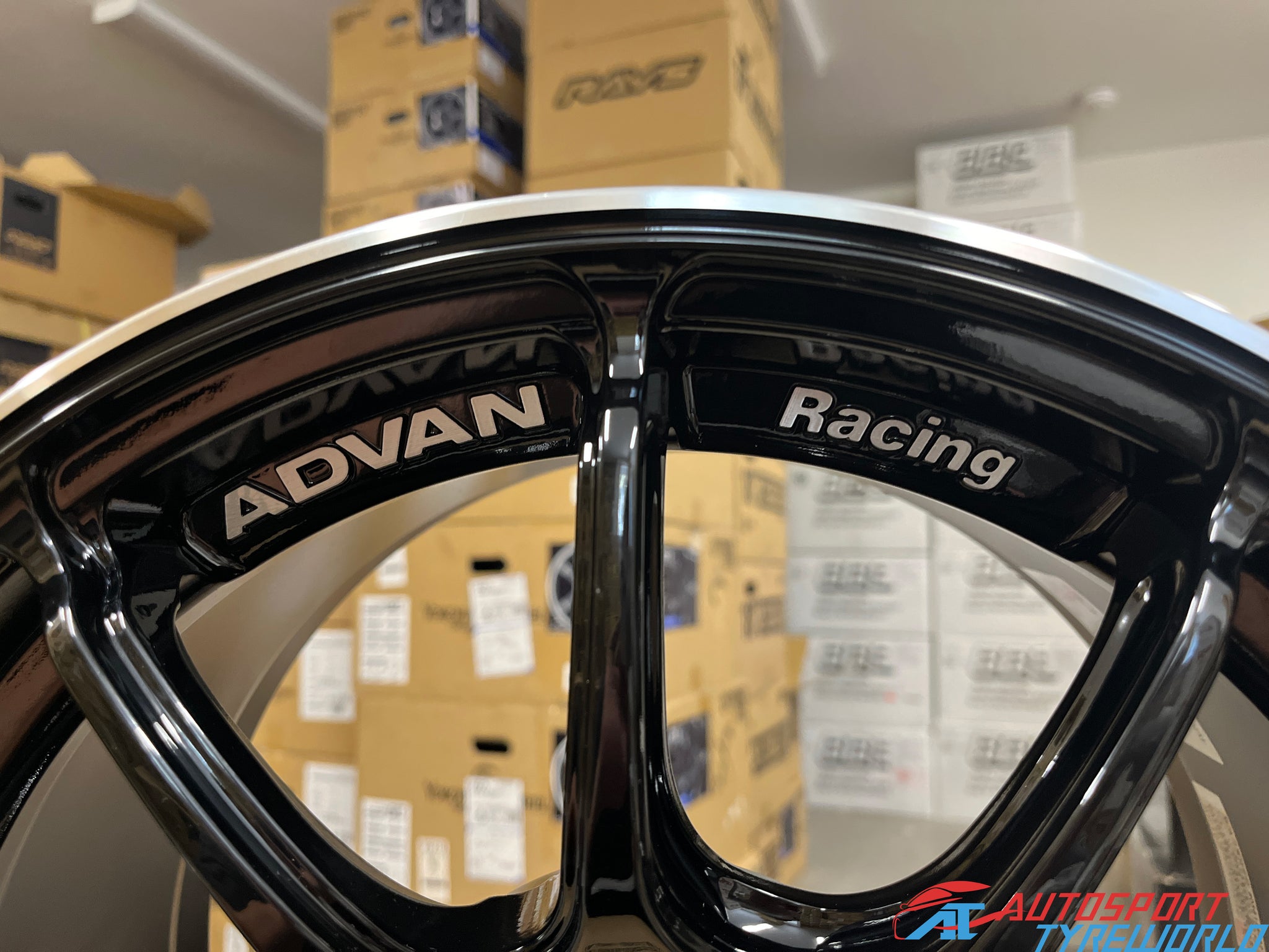 Advan Racing RZII - Racing Gloss Black and Ring (GBR) 15 Inch ...