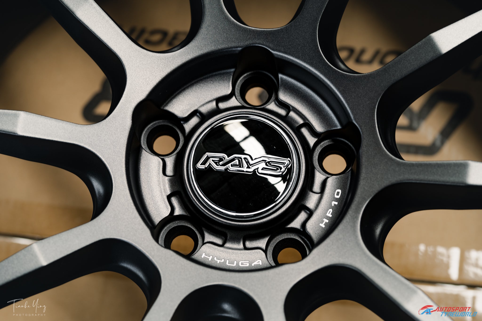 Rays HYUGA HP10 - Matte Super Dark Gunmetal (APJ)