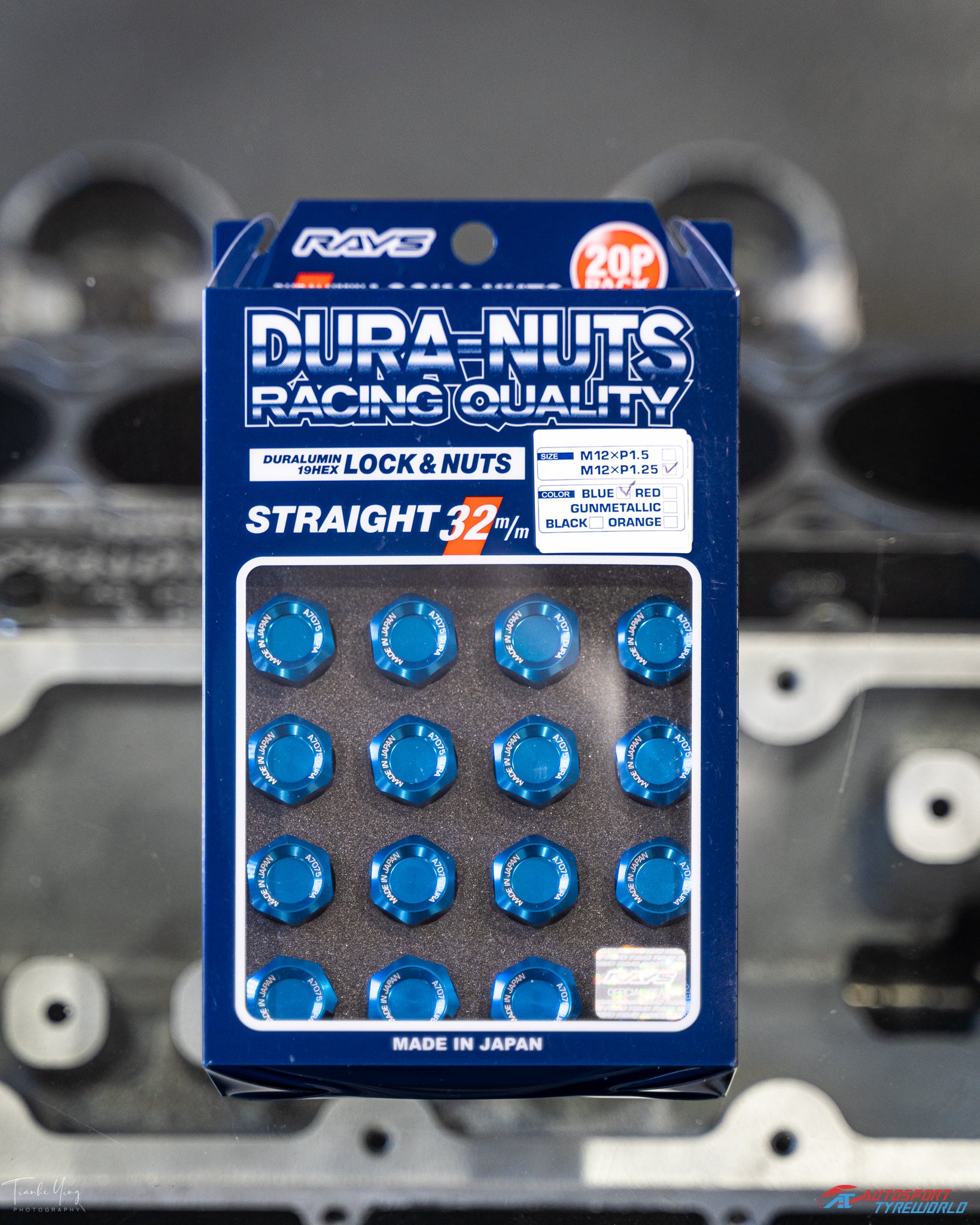 Rays Duralumin Wheel Lock and Nuts 32mm