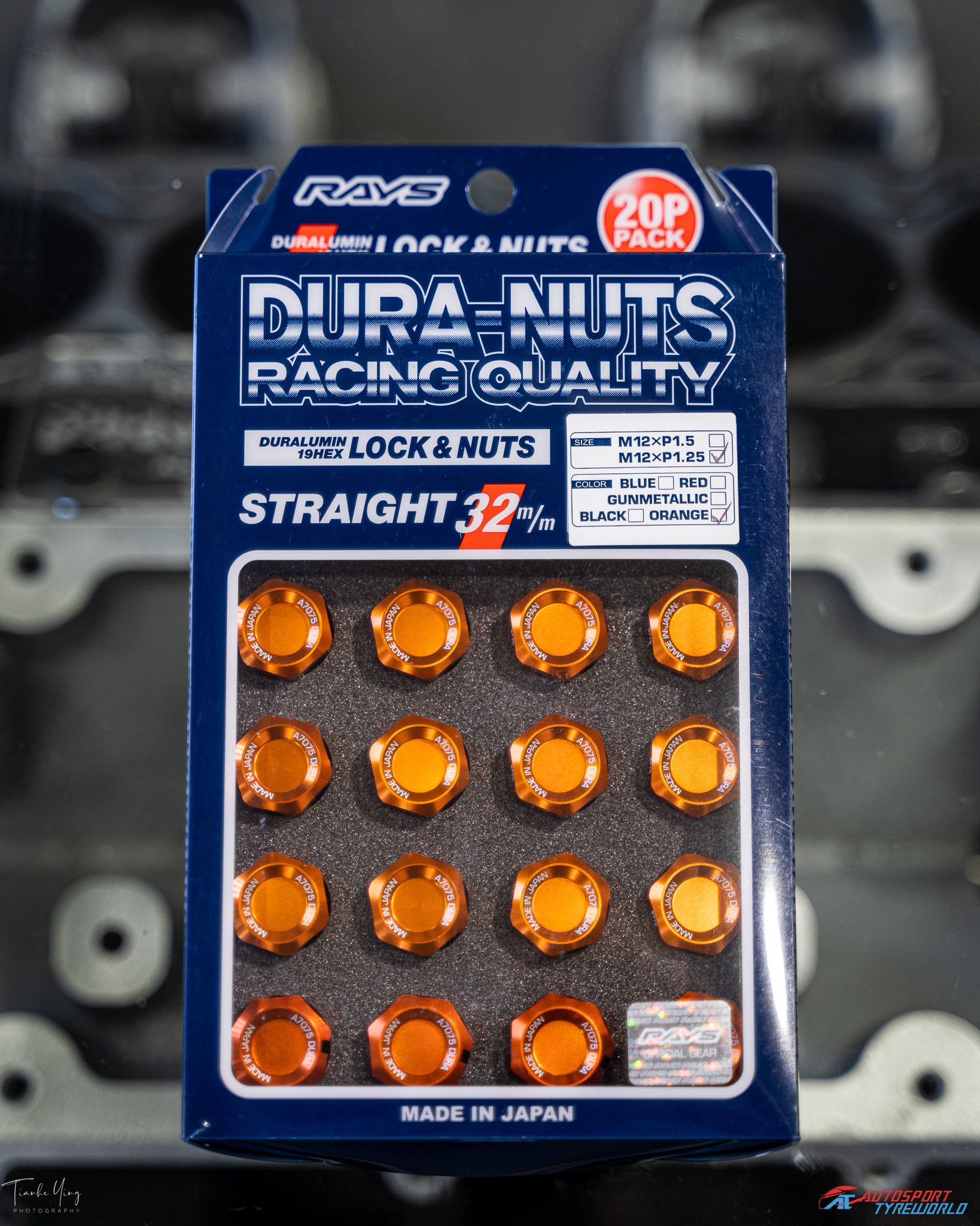 Rays Duralumin Wheel Lock and Nuts 32mm