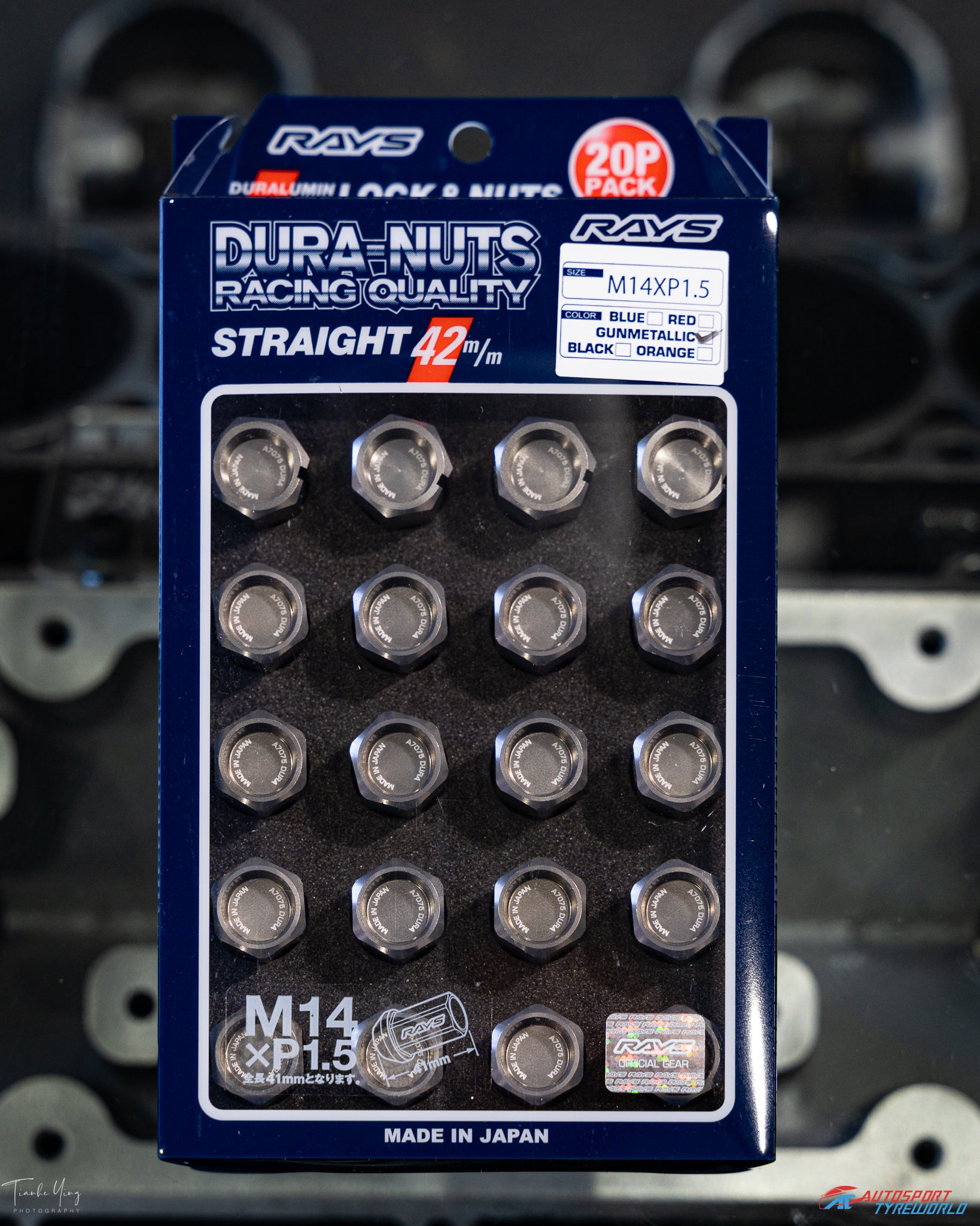 Rays Duralumin Wheel Lock and Nuts 42mm M14X1.5