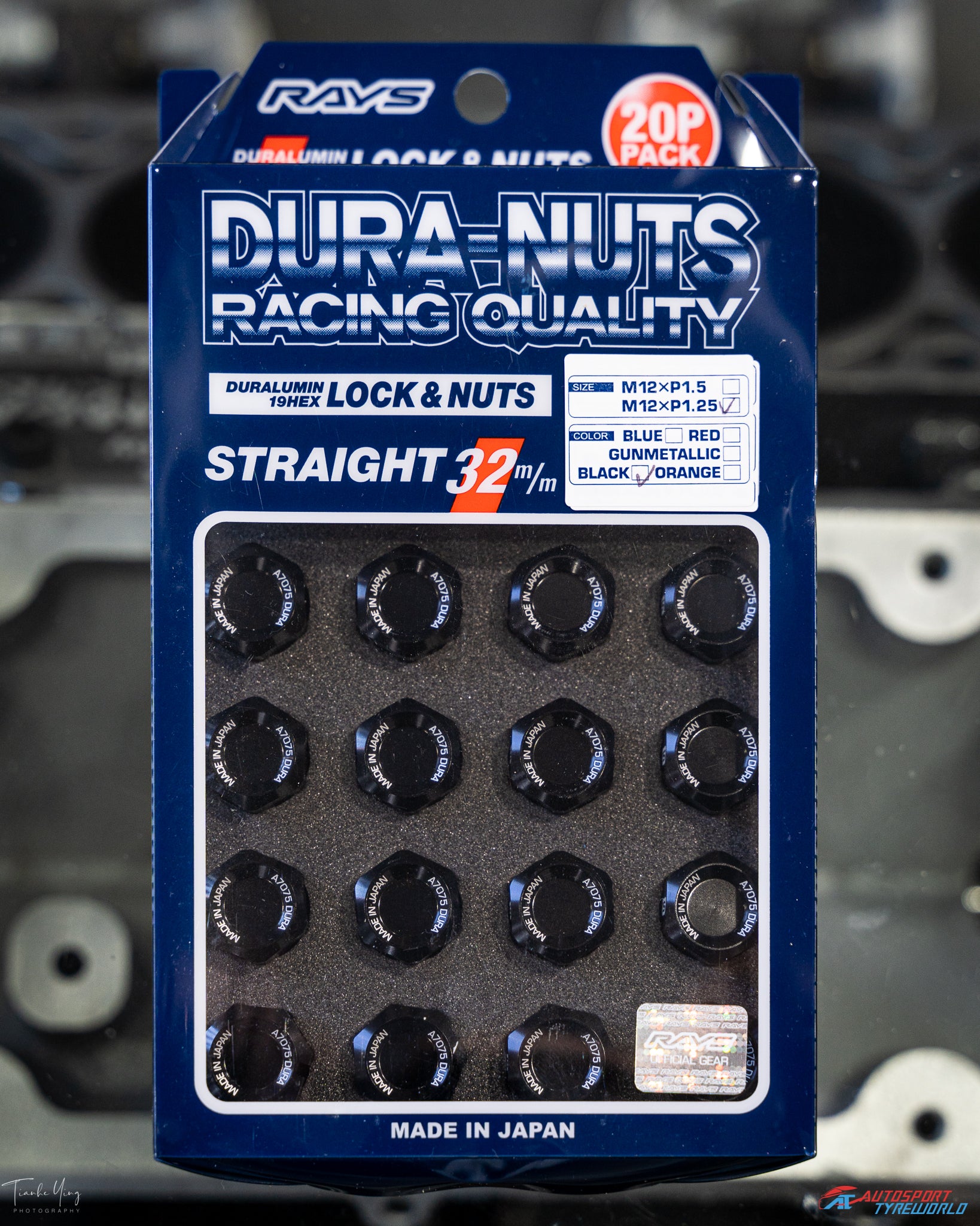 Rays Duralumin Wheel Lock and Nuts 32mm