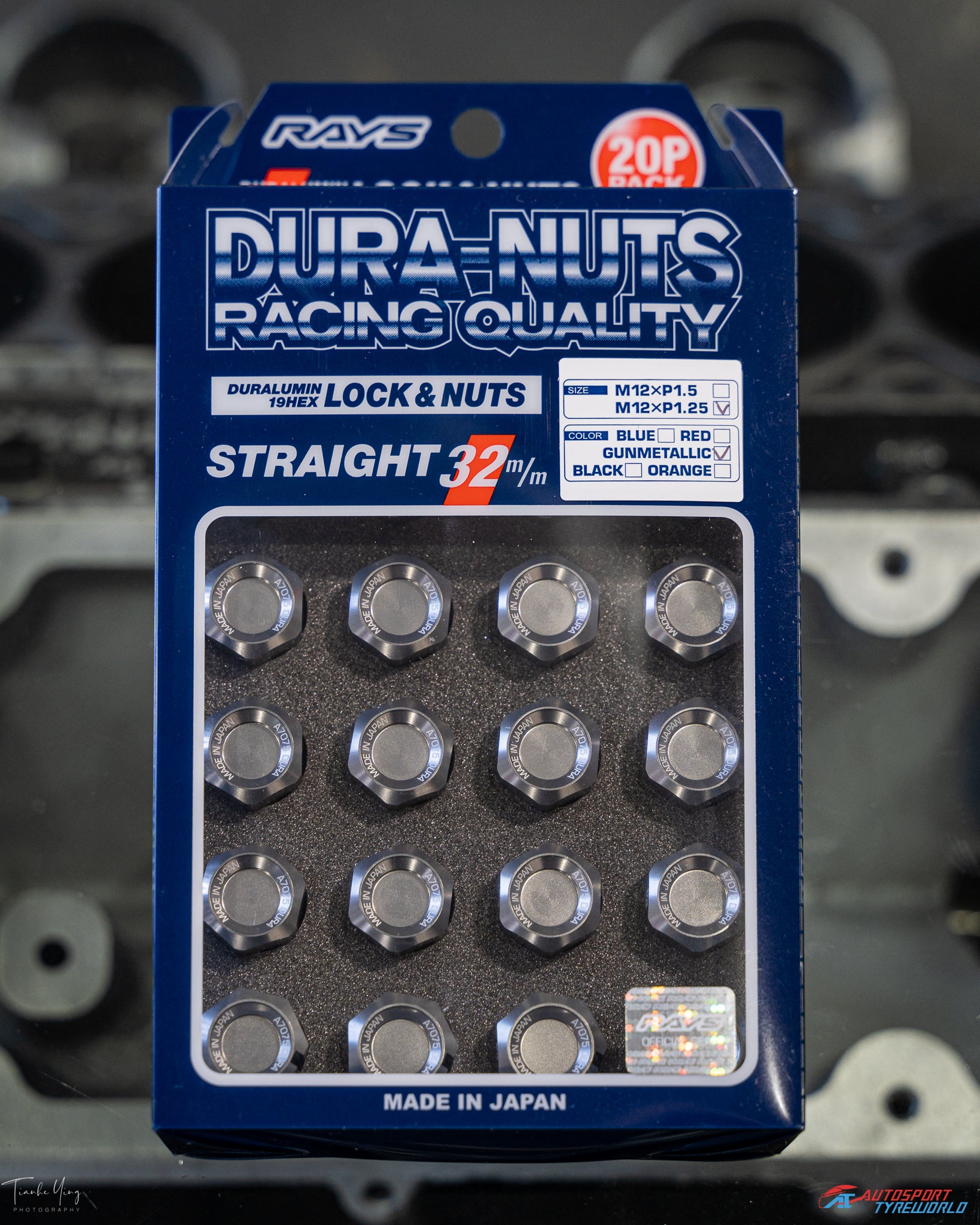 Rays Duralumin Wheel Lock and Nuts 32mm