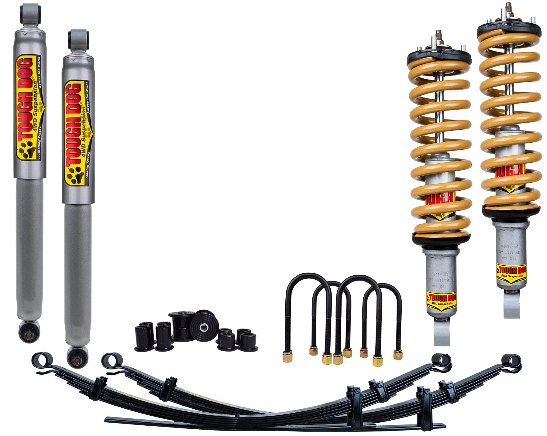 40MM ADJUSTABLE TOUGH DOG SUSPENSION KIT TO SUIT ISUZU DMAX (05/2012-04/2016)