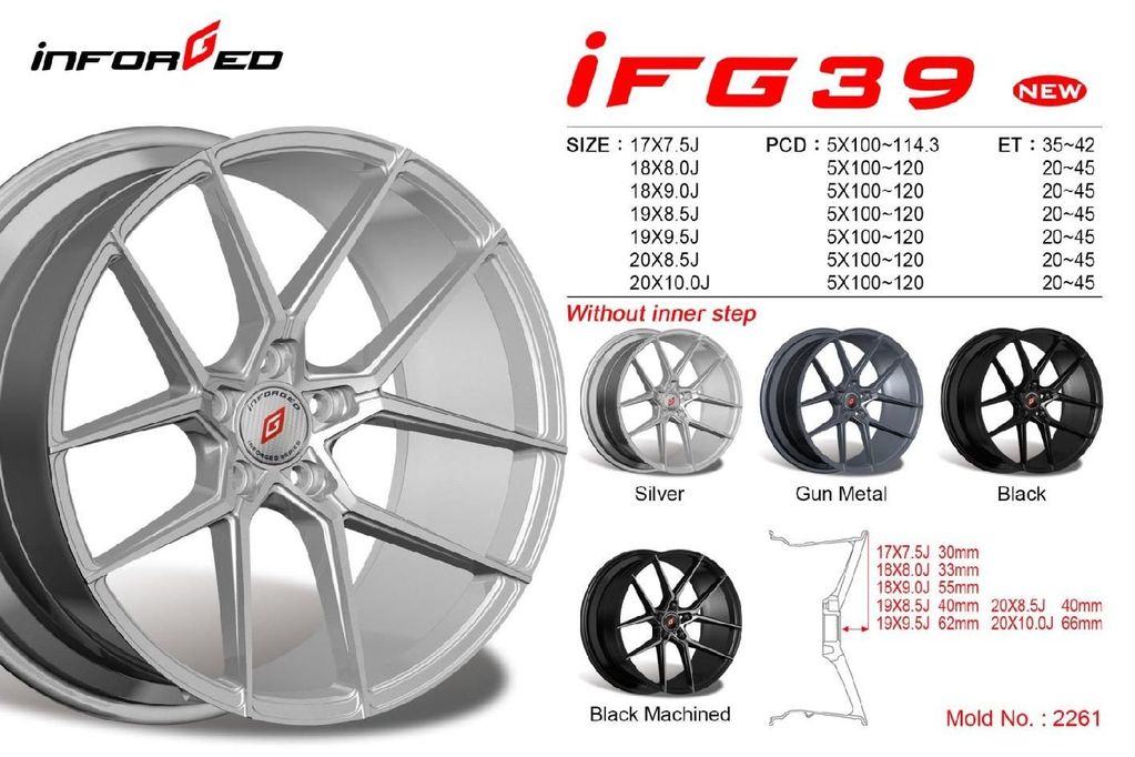 IFG39 Inforged Wheels Optional 18 to 20 inch