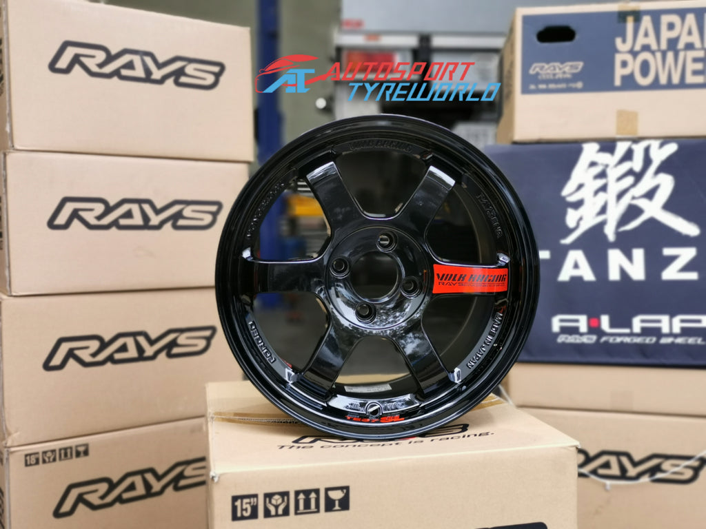 Rays Volk Racing TE37SL 15 inch Gloss Black (BK)